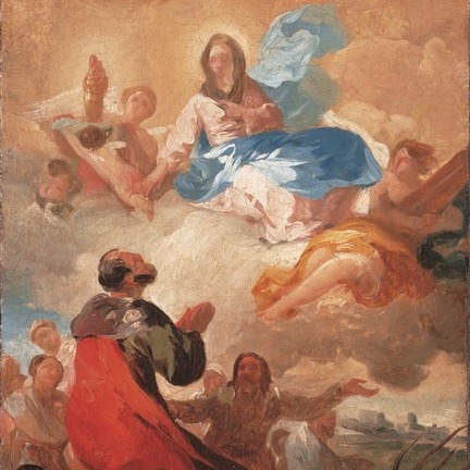 02 Venida de la Virgen del Pilar a Zaragoza y aparicion al apostol Santiago